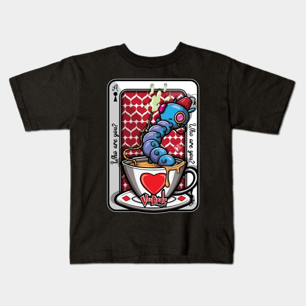 Caterpillar Kids T-Shirt by VooDudeDesigns